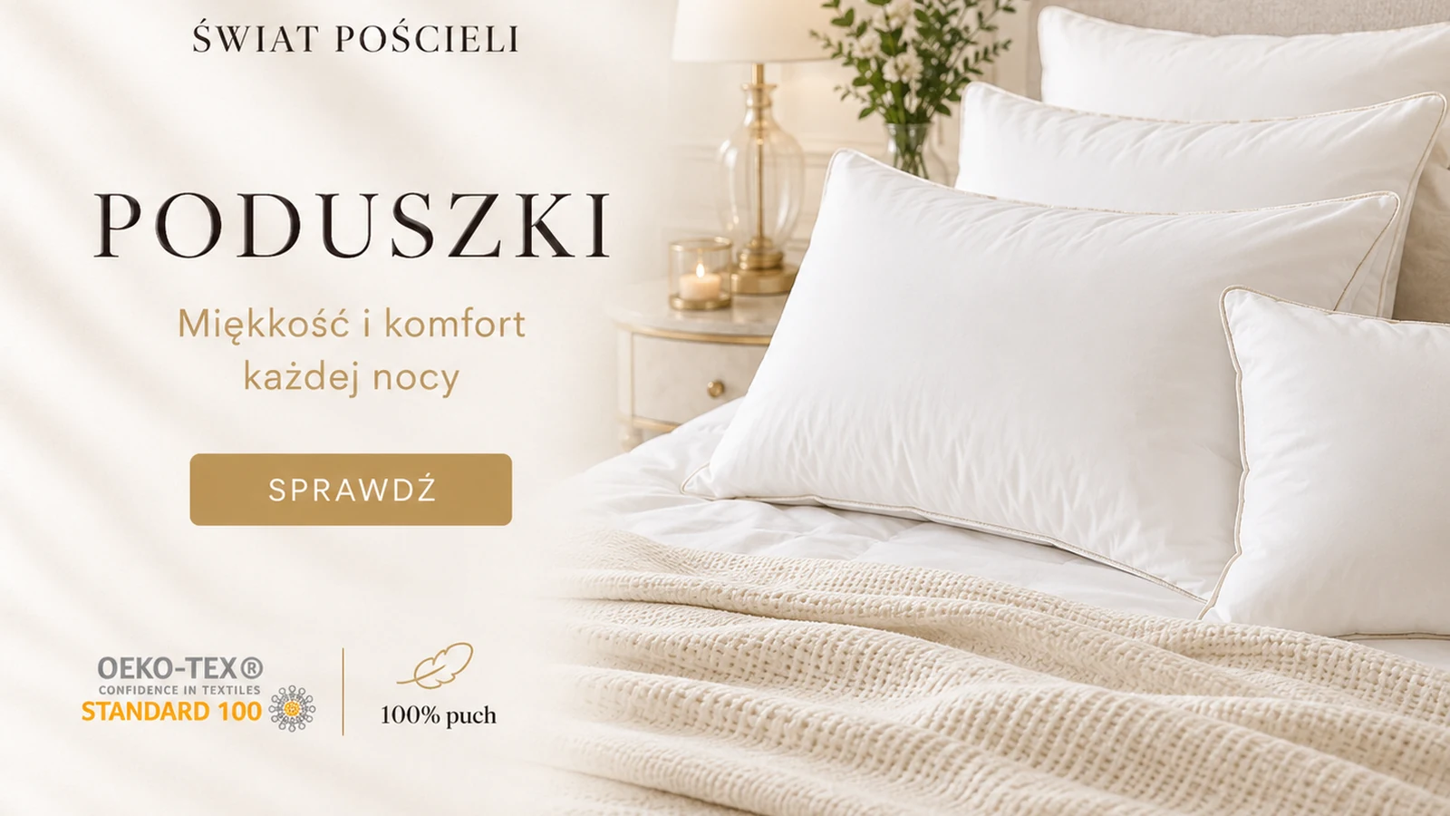 Jaki rozmiar poduszki wybrać? Tabela rozmiarów 2026